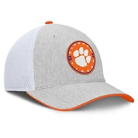 Casquette Trigger Flex gris chiné pour homme des Clemson Tigers