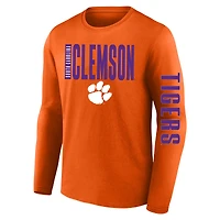 Men's Fanatics  Orange Clemson Tigers Big & Tall Vision Long Sleeve T-Shirt