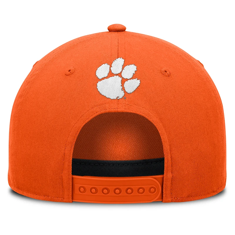 Casquette ajustable en corde pour balle fausse Fanatics Orange Clemson Tigers pour hommes