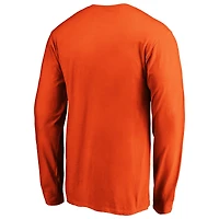 Men's Fanatics Orange Clemson Tigers Steady Long Sleeve T-Shirt