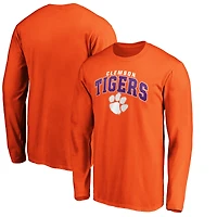 T-shirt orange à manches longues Steady Fanatics Clemson Tigers pour hommes