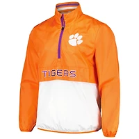 Haut à demi-zip G-III Sports by Carl Banks pour hommes, orange, Clemson Tigers Cornerman