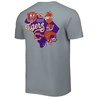Men's Graphite Clemson Tigers Vault State Comfort T-Shirt