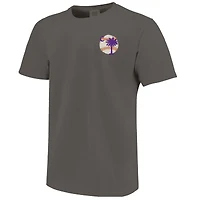 T-shirt de baseball Palmetto C gris pour homme des Tigers Clemson