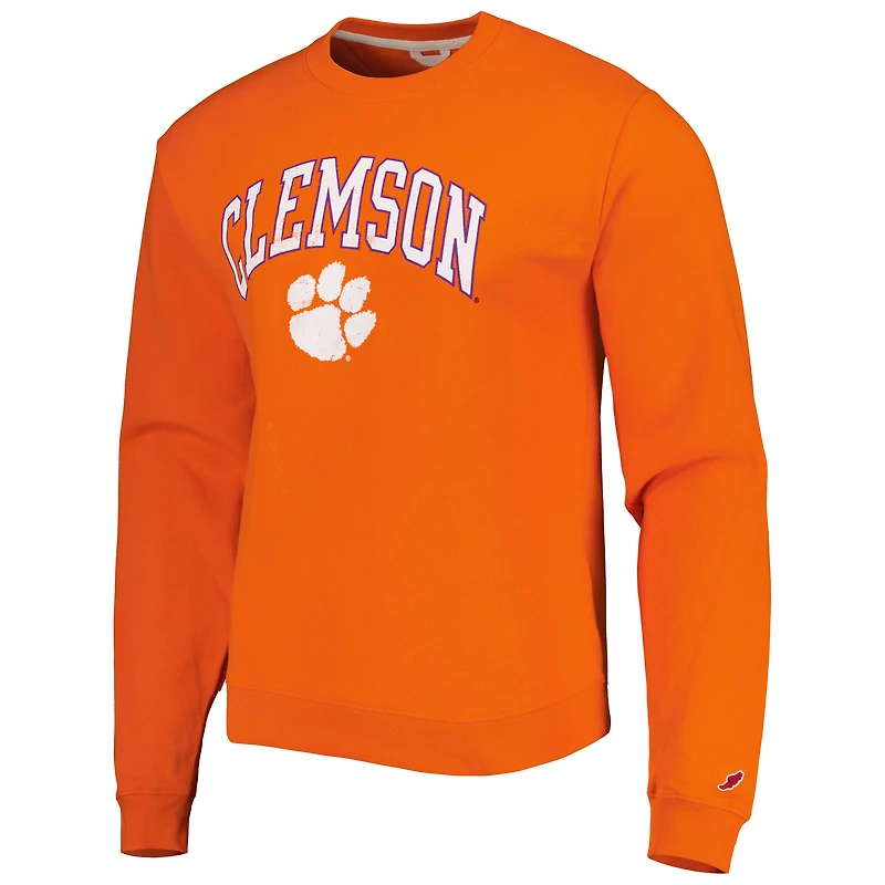 League Collegiate Wear pour hommes Orange Clemson Tigers 1965 Arch Essential Sweatshirt épais