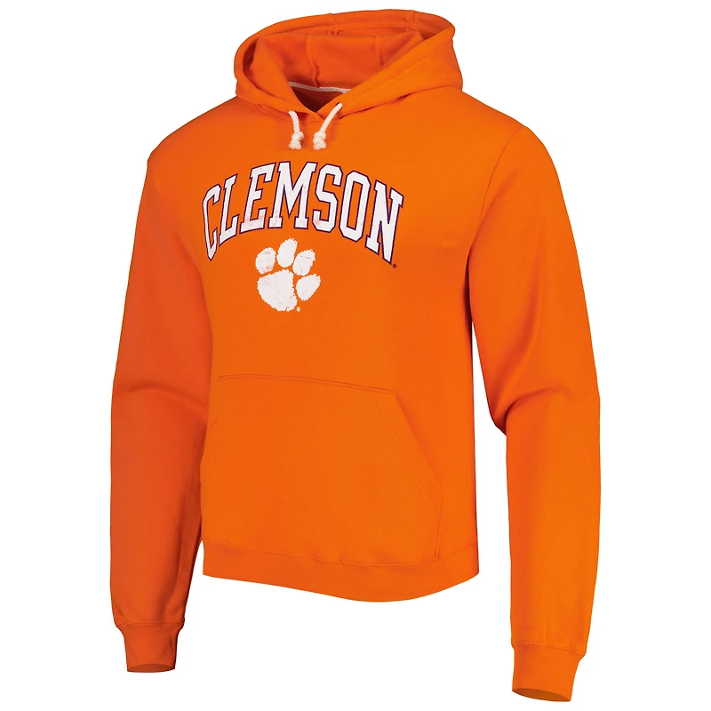 Sweat à capuche League Collegiate Wear pour hommes Orange Clemson Tigers Arch Essential