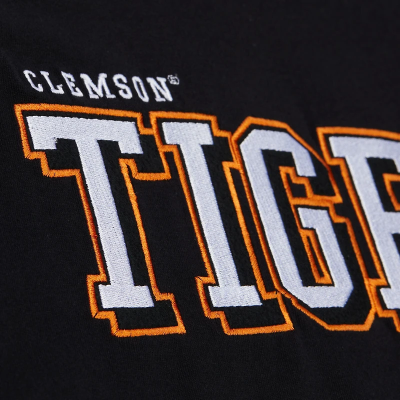Men's Mitchell & Ness Black Clemson Tigers Training Camp Long Sleeve T-Shirt