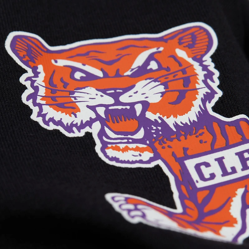 Men's Mitchell & Ness Black Clemson Tigers Training Camp Long Sleeve T-Shirt