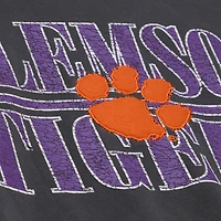Sweat-shirt polaire Mitchell & Ness pour homme, couleur anthracite, modèle Clemson Tigers Downtown