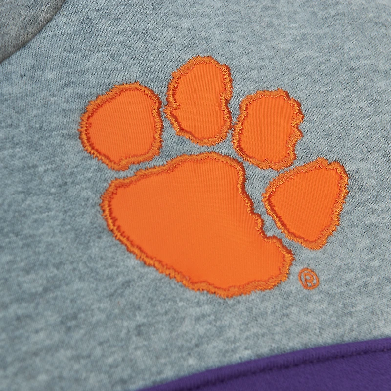 Sweat à capuche orange Mitchell & Ness Clemson Tigers Head Coach pour hommes