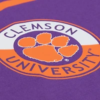 Men's Mitchell & Ness Purple Clemson Tigers Double Clutch Premium T-Shirt