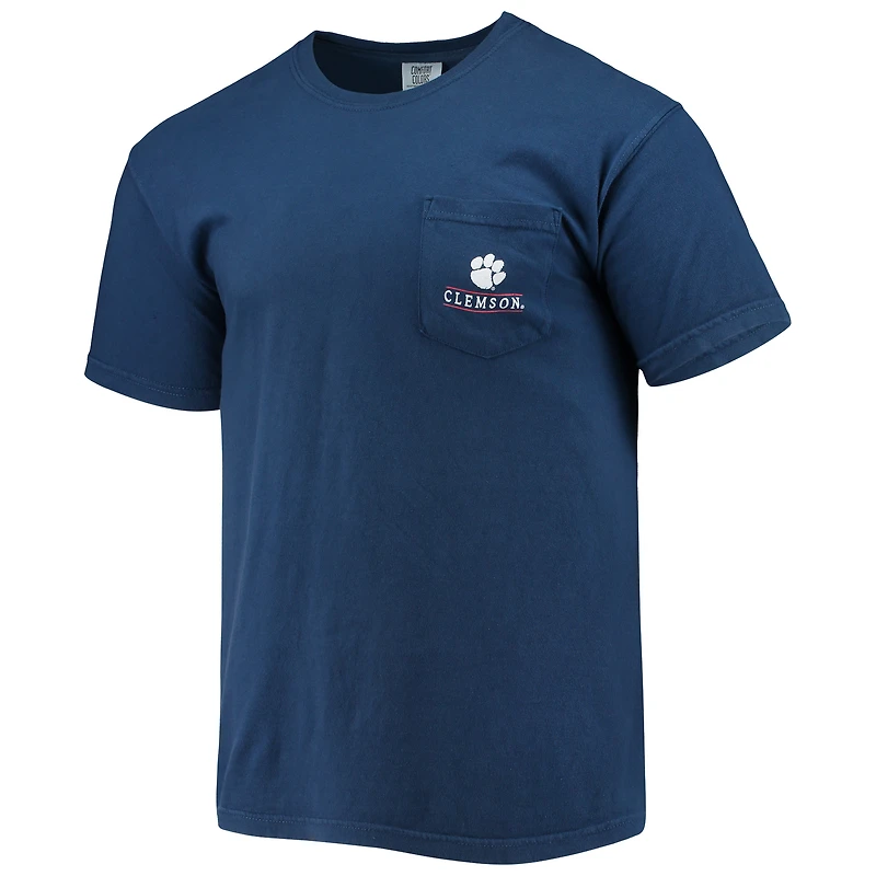 T-shirt Homme Bleu Marine Clemson Tigers Campus Americana