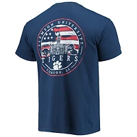 T-shirt Homme Bleu Marine Clemson Tigers Campus Americana