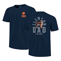 T-shirt homme bleu marine avec logo mascotte des Clemson Tigers pour la fête pères