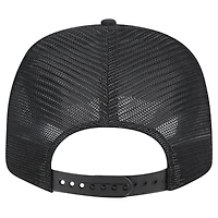 Casquette ajustable extensible à boutons-pression New Era noire/orange Clemson Tigers 9SEVENTY Trucker à rayures pour homme