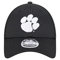 Men's New Era Black Clemson Tigers Pivot 9FORTY Stretch-Snap Adjustable Hat