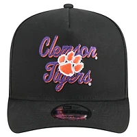 Casquette snapback 9FIFTY A-Frame noire à point de chaînette pour homme New Era Clemson Tigers