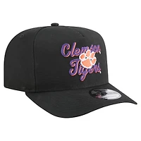 Casquette snapback 9FIFTY A-Frame noire à point de chaînette pour homme New Era Clemson Tigers