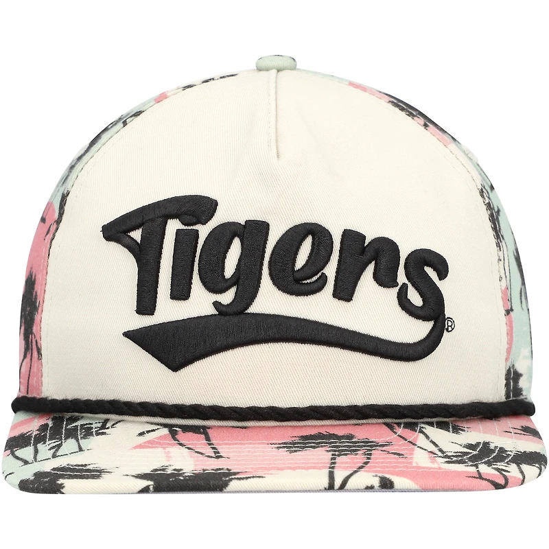 Casquette Snapback Golfeur High Tide Clemson Tigers New Era crème pour homme