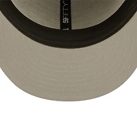 Men's New Era Heather Gray/Orange Clemson Tigers Patch 59FIFTY Fitted Hat
