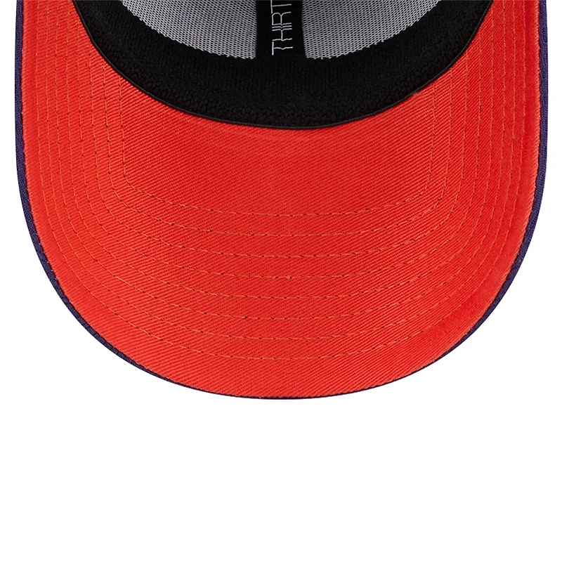 Men's New Era Heather Gray/Purple Clemson Tigers Two-Tone 39THIRTY Flex Hat