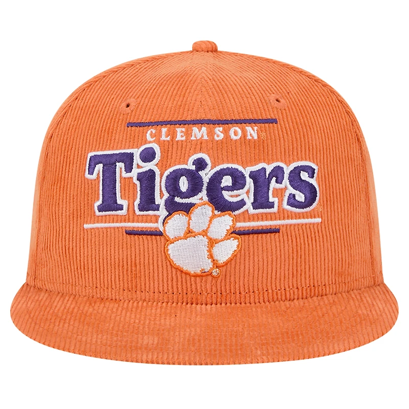 Casquette Snapback 9FIFTY Display Orange Clemson Tigers de New Era pour homme