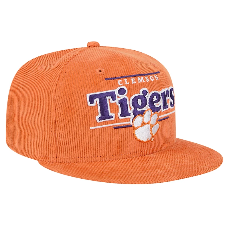 Casquette Snapback 9FIFTY Display Orange Clemson Tigers de New Era pour homme