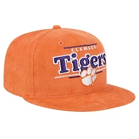 Casquette Snapback 9FIFTY Display Orange Clemson Tigers de New Era pour homme