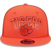 Men's New Era Orange Clemson Tigers Grade Trucker 9FIFTY Snapback Hat