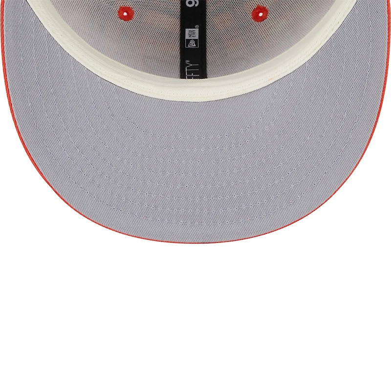 Casquette à visière plate orange New Era Clemson Tigers 9FIFTY pour homme
