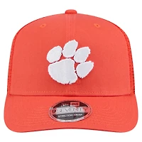 Men's New Era Orange Clemson Tigers Primary 9SEVENTY Trucker Stretch-Snap Hat