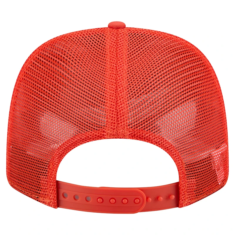 Men's New Era Orange Clemson Tigers Primary 9SEVENTY Trucker Stretch-Snap Hat