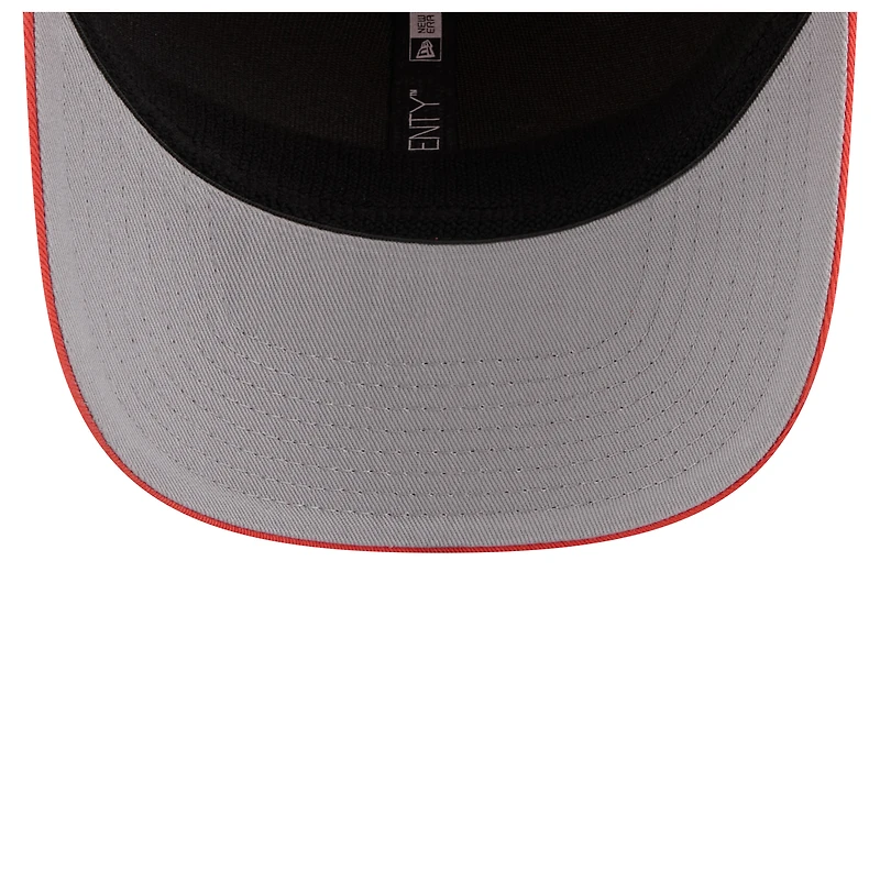 Casquette camionneur extensible à boutons-pression orange New Era Clemson Tigers Primary 9SEVENTY pour homme