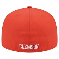 Men's New Era Orange  Clemson Tigers Throwback 59FIFTY Fitted Hat