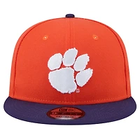 Men's New Era Orange Clemson Tigers Two-Tone 9FIFTY Snapback Hat