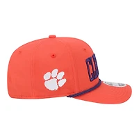 Men's New Era Orange Clemson Tigers Wordmark Rope 9SEVENTY Stretch-Snap Hat