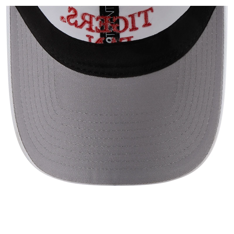Men's New Era White Clemson Tigers Fan 9TWENTY Adjustable Hat