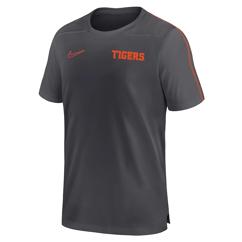 Men's Nike Orange Clemson Tigers 2024 Sideline Coach Performance Top