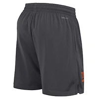Men's Nike Anthracite Clemson Tigers 2024 Sideline Performance Mesh Shorts