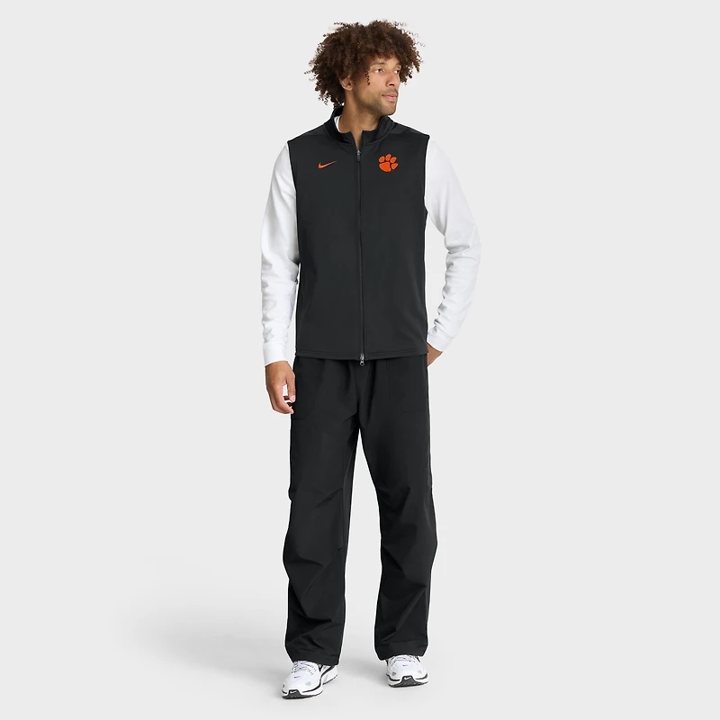 Men's Nike Black Clemson Tigers Primetime Victory Performance Full-Zip Vest