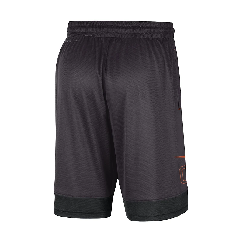 Short Nike Clemson Tigers Performance Fast Break pour homme, anthracite