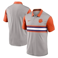 Men's Nike Gray/Orange Clemson Tigers Vapor Dri-FIT Polo