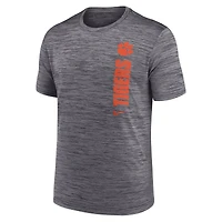 T-shirt Nike gris Clemson Tigers 2024 Sideline Velocity Dri-FIT pour homme