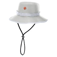 Men's Nike Gray Clemson Tigers 2025 Sideline Apex Boonie Performance Bucket Hat