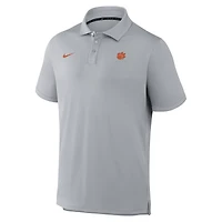 Men's Nike Gray Clemson Tigers Par Dri-FIT Polo