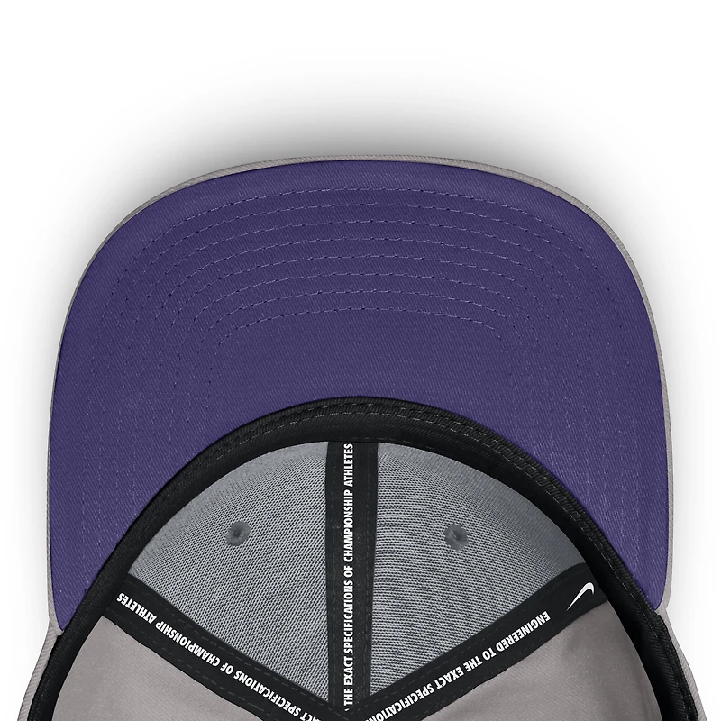 Men's Nike Gray Clemson Tigers Rise Prep Performance Flex Hat
