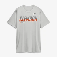 T-shirt Nike Dri-FIT gris pour homme, modèle Clemson Tigers Sideline Legend