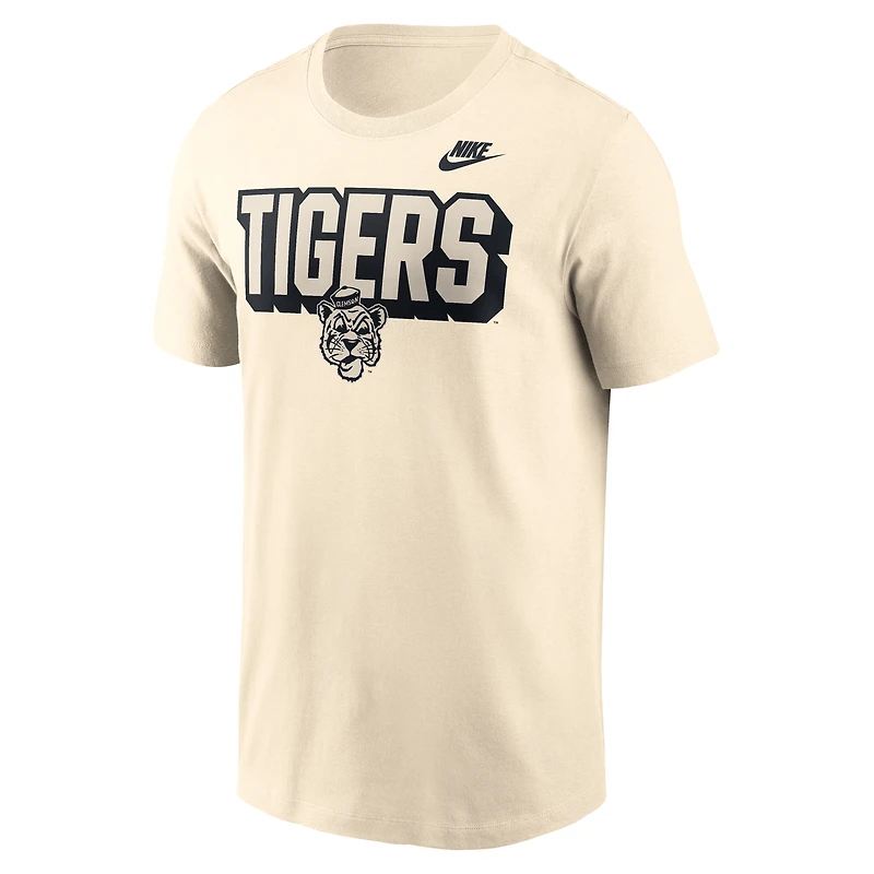 Men's Nike Natural Clemson Tigers Bold Fashion T-Shirt