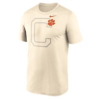 Men's Nike Natural Clemson Tigers Campus Shadow Legend Performance T-Shirt