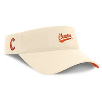 Men's Nike Natural Clemson Tigers Primetime Ace Adjustable Visor